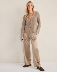 NIGHTENGALE W/LUREX LUREX BLEND SHAKER STITCH CARDIGAN | Talbots discount