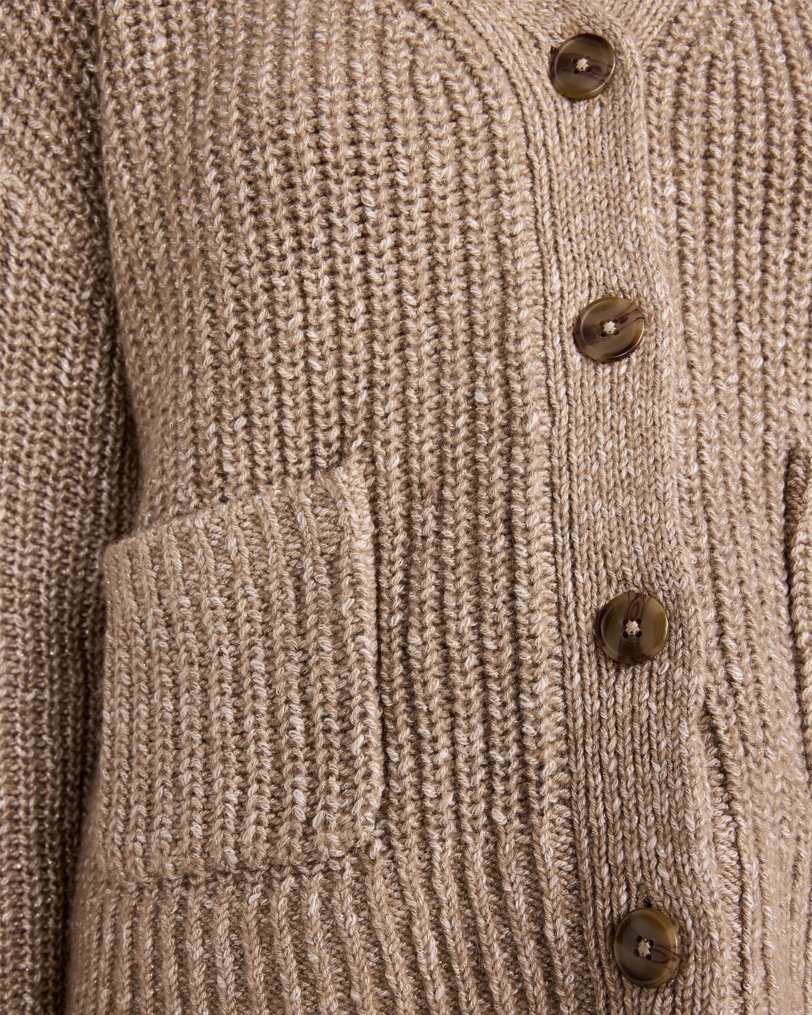 NIGHTENGALE W/LUREX LUREX BLEND SHAKER STITCH CARDIGAN | Talbots discount