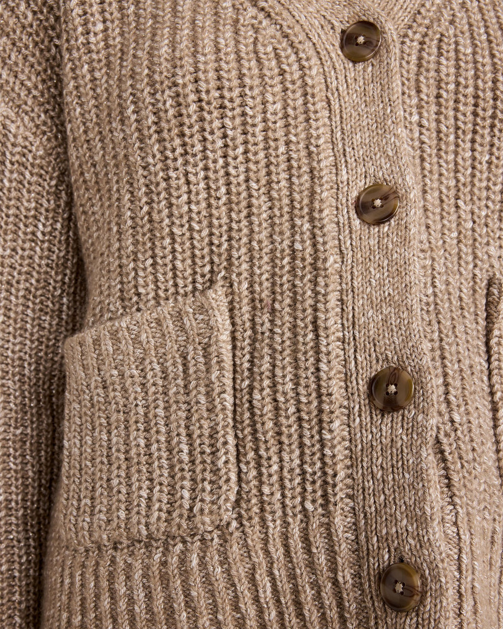 NIGHTENGALE W/LUREX LUREX BLEND SHAKER STITCH CARDIGAN | Talbots discount