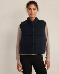 NIGHTFALL VISCOSE BLEND PUFFER VEST | Talbots for sale