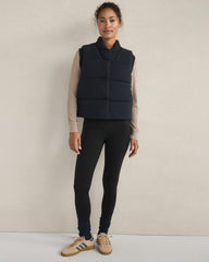 NIGHTFALL VISCOSE BLEND PUFFER VEST | Talbots online