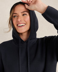 NIGHTFALL VISCOSE BLEND LONG SLEEVE HOODIE | Talbots on sale
