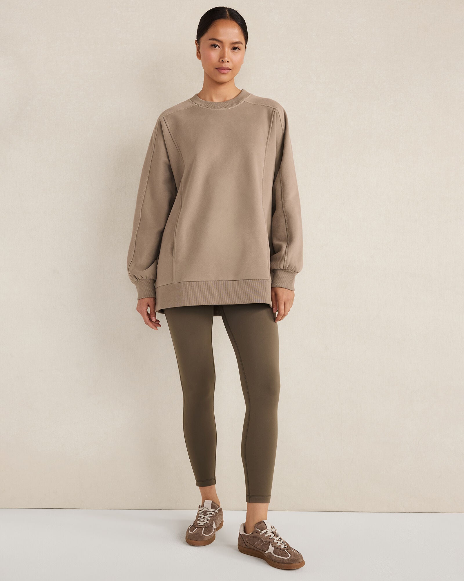 NIGHTENGALE|NORTH SEA|SALTY GREEN CLOUD FLEECE CREWNECK SWEATSHIRT | Talbots for sale