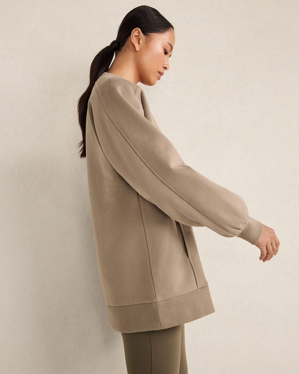 NIGHTENGALE|NORTH SEA|SALTY GREEN CLOUD FLEECE CREWNECK SWEATSHIRT | Talbots for sale
