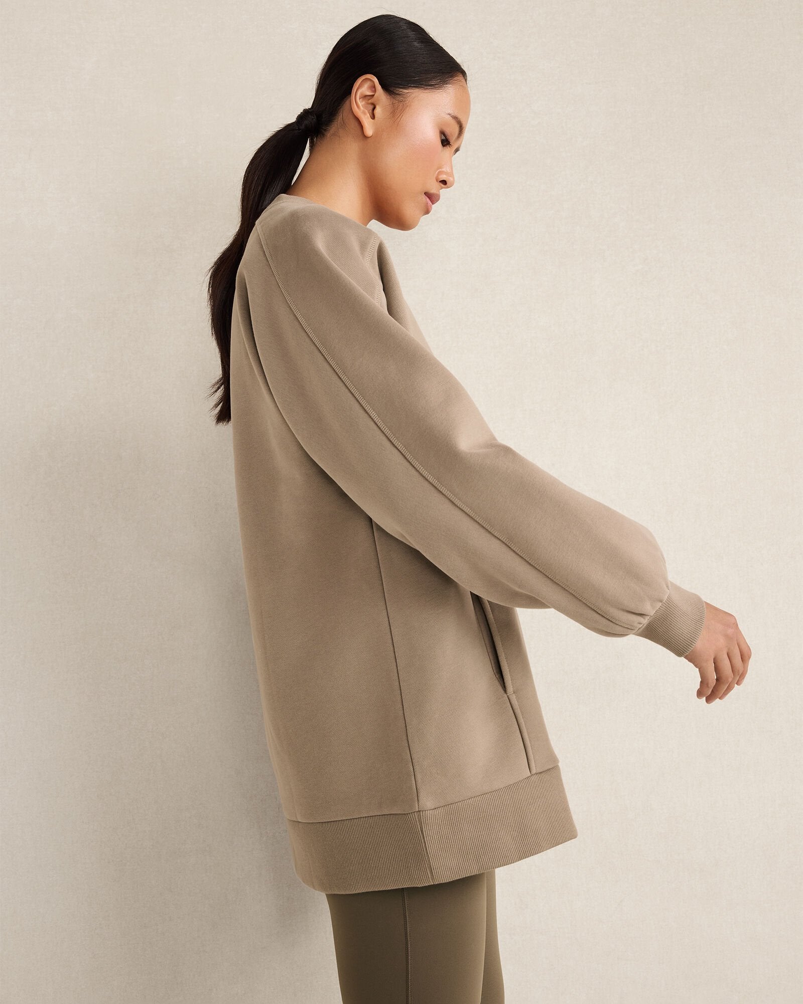 NIGHTENGALE|NORTH SEA|SALTY GREEN CLOUD FLEECE CREWNECK SWEATSHIRT | Talbots online