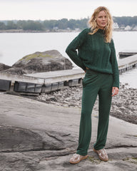 FROST HTHR|TAUPE HEATHER|HUNTER FLEECE STRAIGHT LEG PANTS | Talbots online