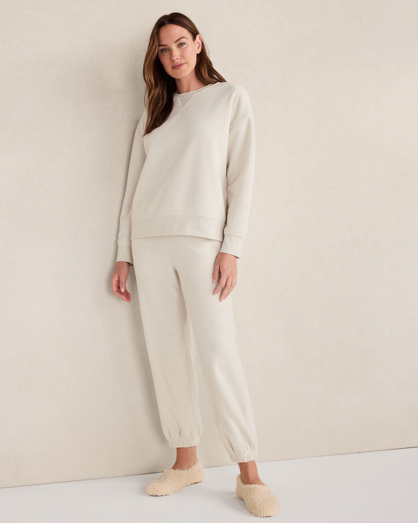 FULL MOON BRUSHED TERRY JOGGERS | Talbots discount