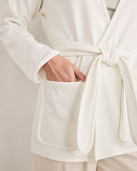 IVORY SOFT-BRUSHED FLEECE WRAP | Talbots discount