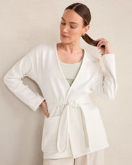 IVORY SOFT-BRUSHED FLEECE WRAP | Talbots discount