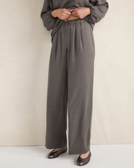 FULL MOON|RAINFALL WASHED PLEATED STRAIGHT LEG PANTS | Talbots US