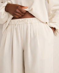 FULL MOON|RAINFALL WASHED PLEATED STRAIGHT LEG PANTS | Talbots US