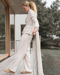 FULL MOON|RAINFALL WASHED PLEATED STRAIGHT LEG PANTS | Talbots US
