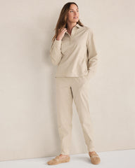 LIGHT ASH COTTON CORDED TOP | Talbots for sale