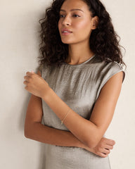 NIGHTENGALE LUXE CRINKLE SHINE MIDI DRESS | Talbots near me