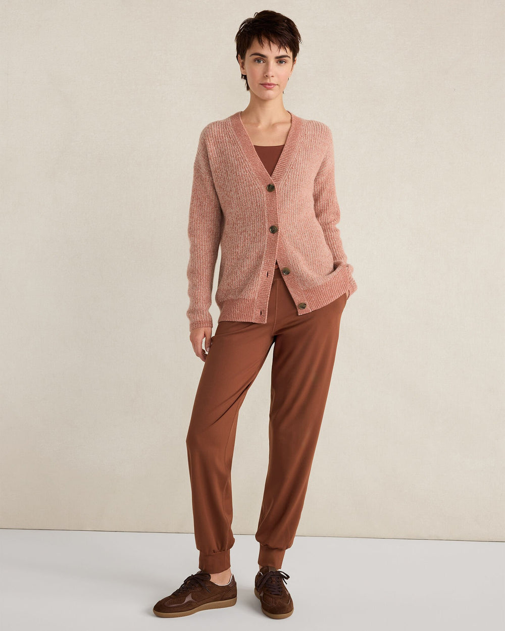 BLACK|BURNT SPICE|NORTH SEA BALANCE DRAWSTRING JOGGERS | Talbots on sale