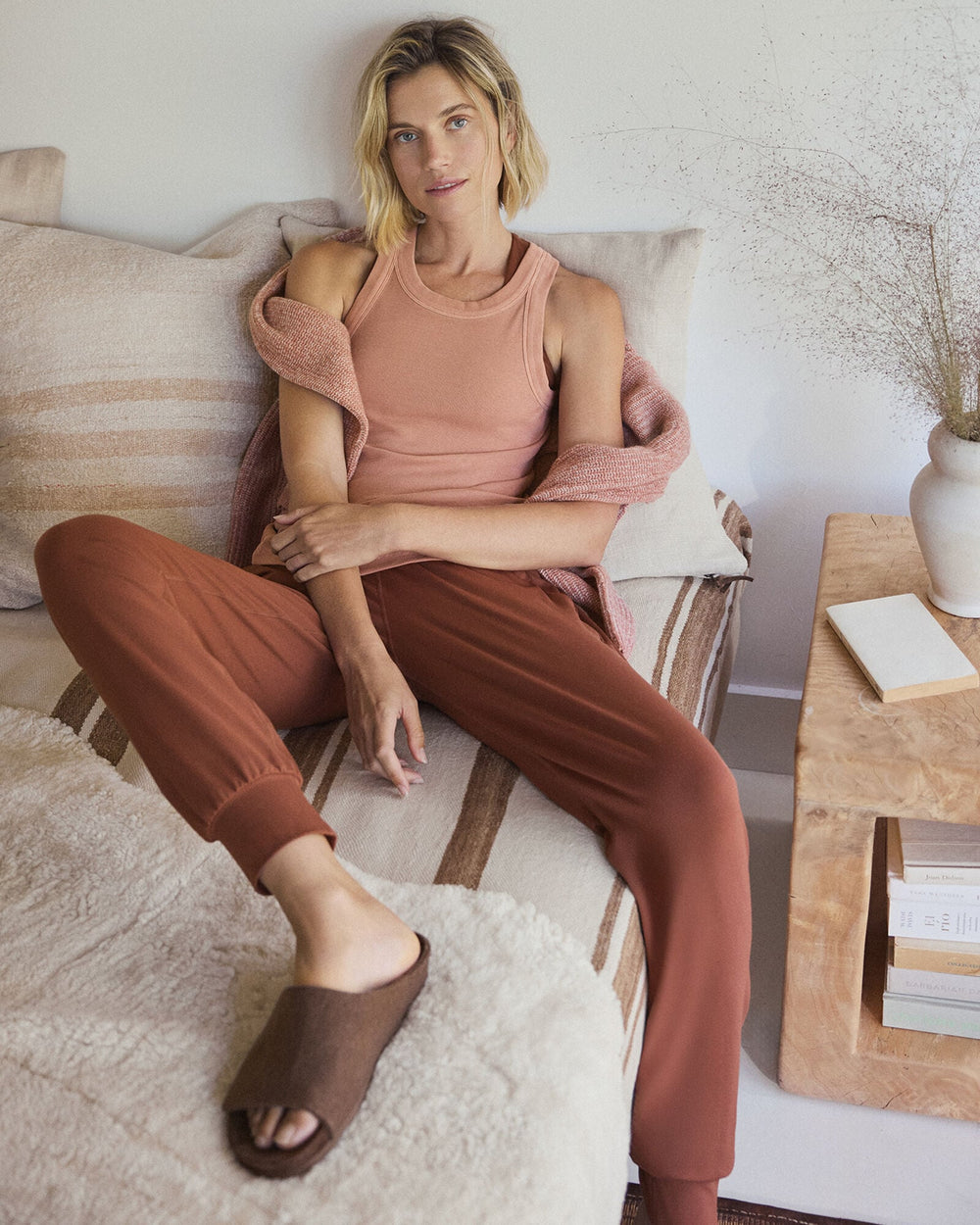 BLACK|BURNT SPICE|NORTH SEA BALANCE DRAWSTRING JOGGERS | Talbots on sale