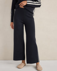NIGHTFALL/FULL MOON SPORTY STRIPE STRAIGHT LEG PANTS | Talbots for sale