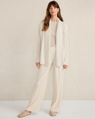 FULL MOON HTHR|SHORE CASHMERE CABLE OPEN FRONT CARDIGAN | Talbots sale