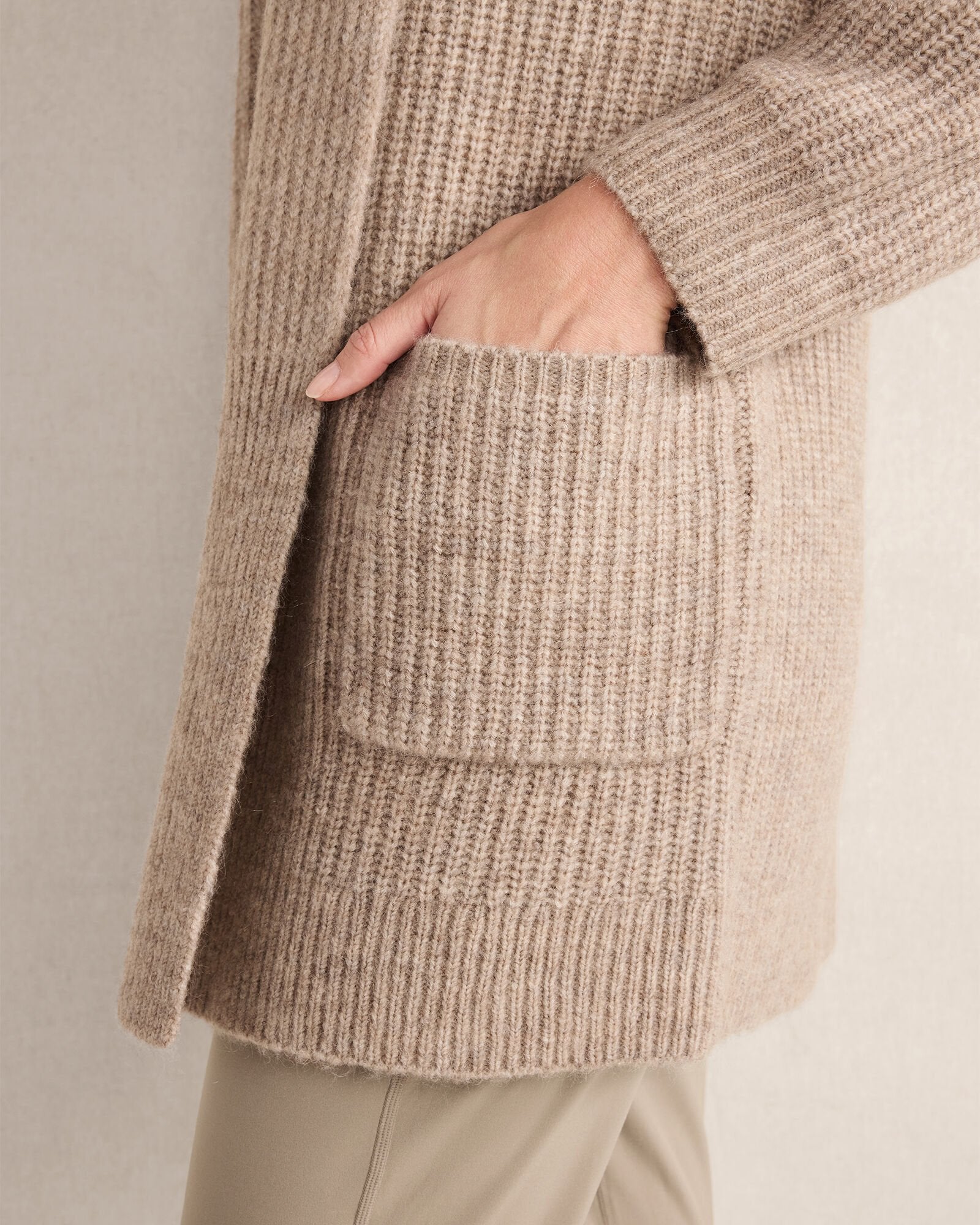 NIGHTENGALE HTHR LOFTY KNIT SHAWL COLLAR CARDIGAN | Talbots sale