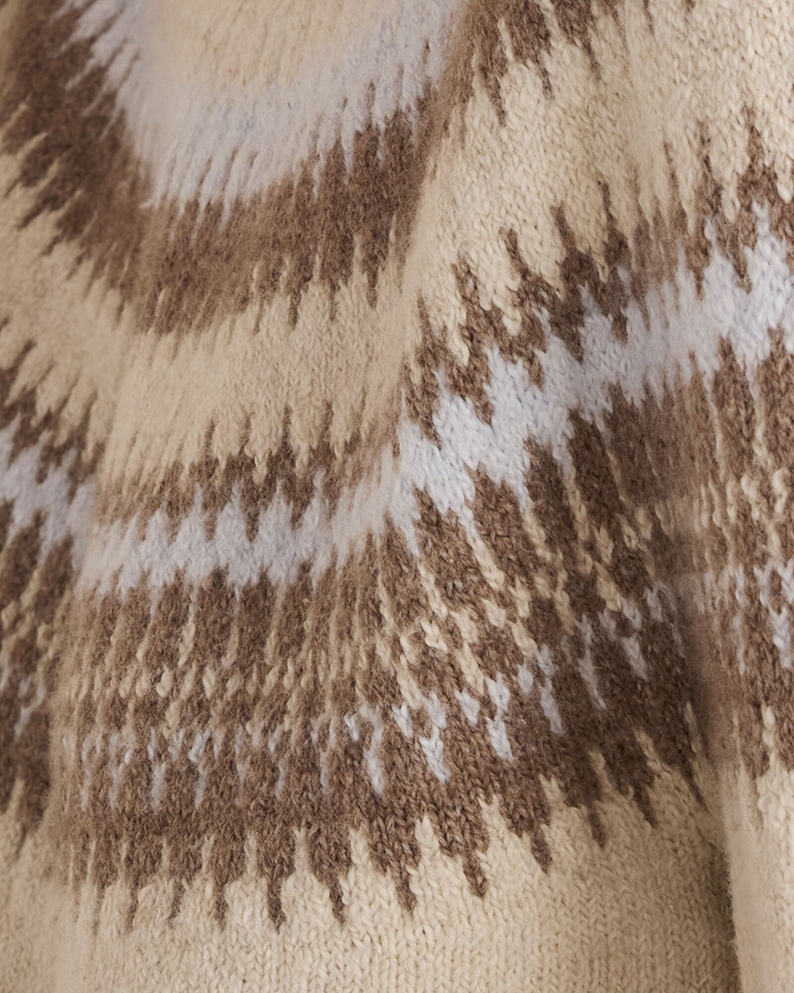 VAIL FAIRISLE CHANTRELLE ORGANIC COTTON BLEND FAIR ISLE CABLE MOCKNECK SWEATER | Talbots sale