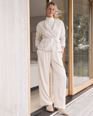 FULL MOON BRUSHED TERRY OPEN FRONT JACKET | Talbots online