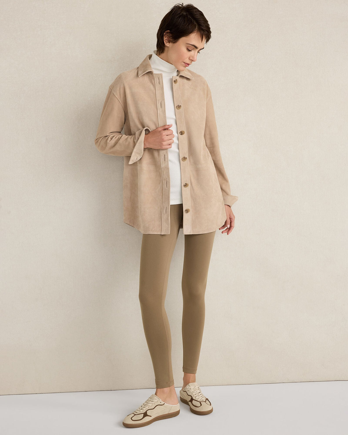 MESA SUEDE SHACKET | Talbots for sale