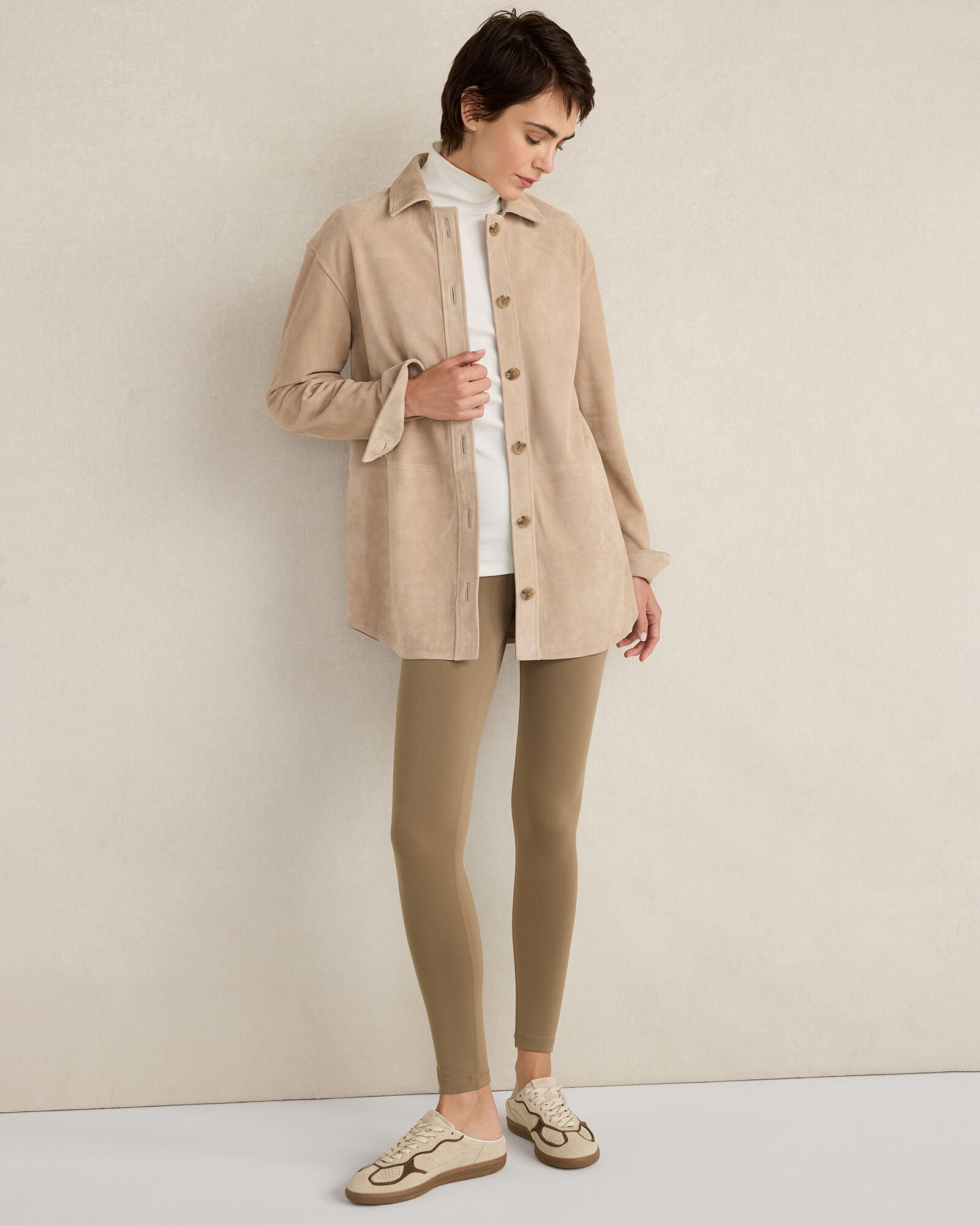MESA SUEDE SHACKET | Talbots US