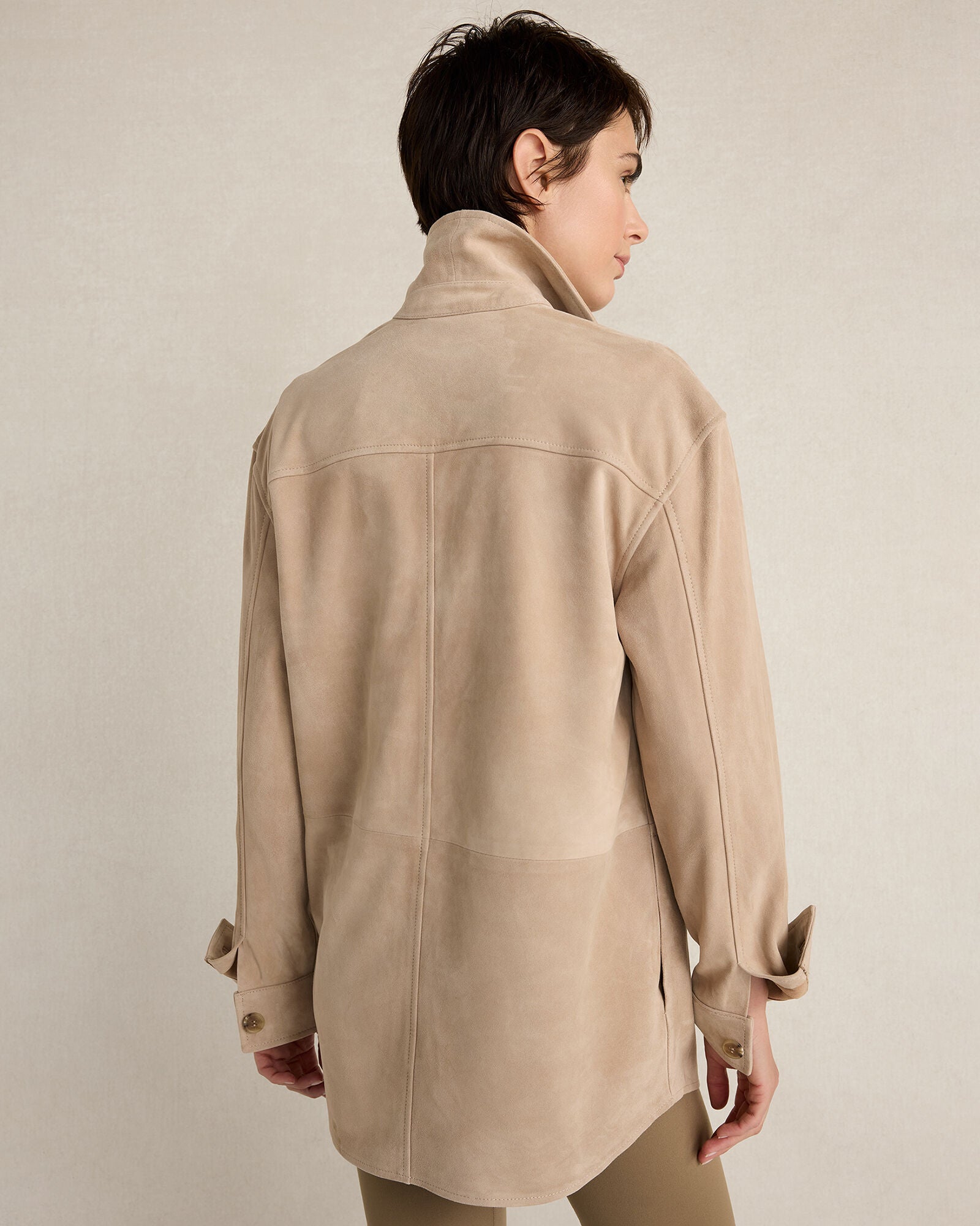 MESA SUEDE SHACKET | Talbots for sale