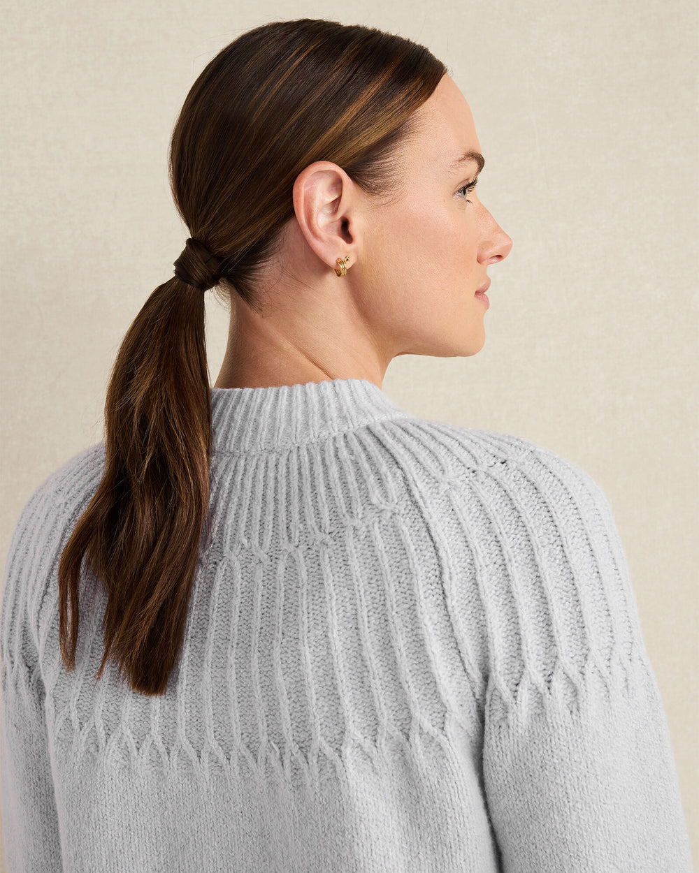 GLACIER FROST ORGANIC COTTON BLEND FAIR ISLE STITCH BOMBER | Talbots near me