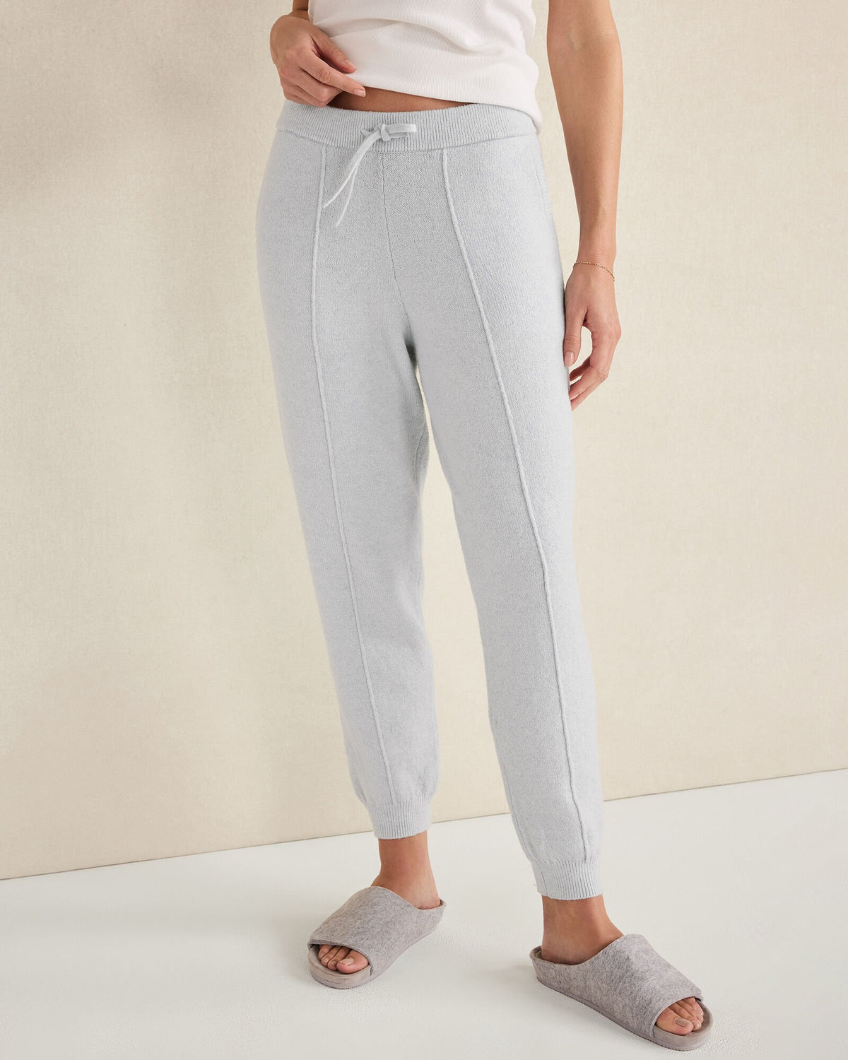 GLACIER FROST ORGANIC COTTON BLEND PINTUCK JOGGERS | Talbots near me