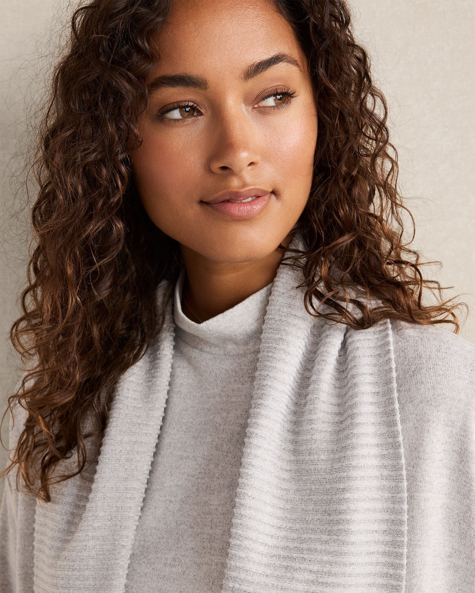 GLACIER FROST|LIGHT GREY HEATHER COZY KNIT OPEN FRONT CARDIGAN | Talbots US