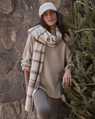LAKE|LIGHT ASH|SLATE BROWN COTTON BLEND MOCKNECK SWEATER | Talbots on sale