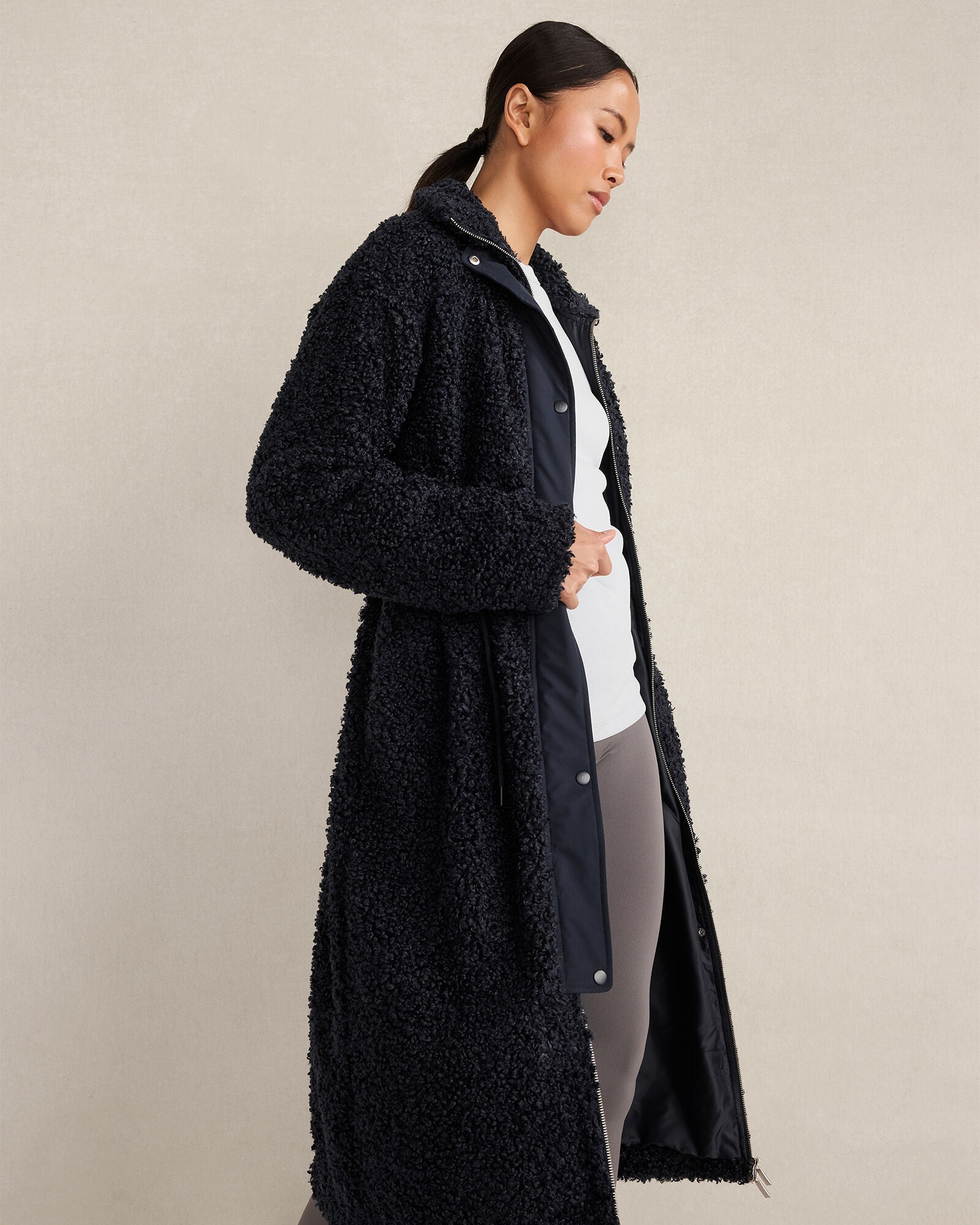 NIGHTFALL LONG SHERPA COAT | Talbots US