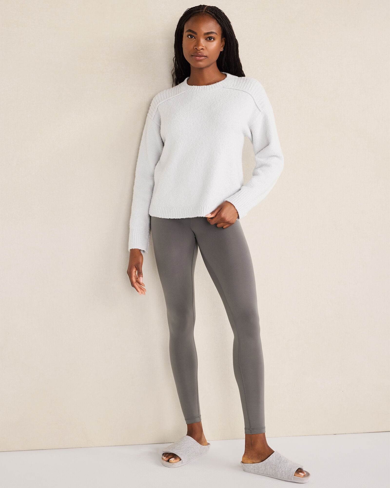 FULL MOON|GLACIER FROST BOUCLE CREWNECK SWEATER | Talbots near me
