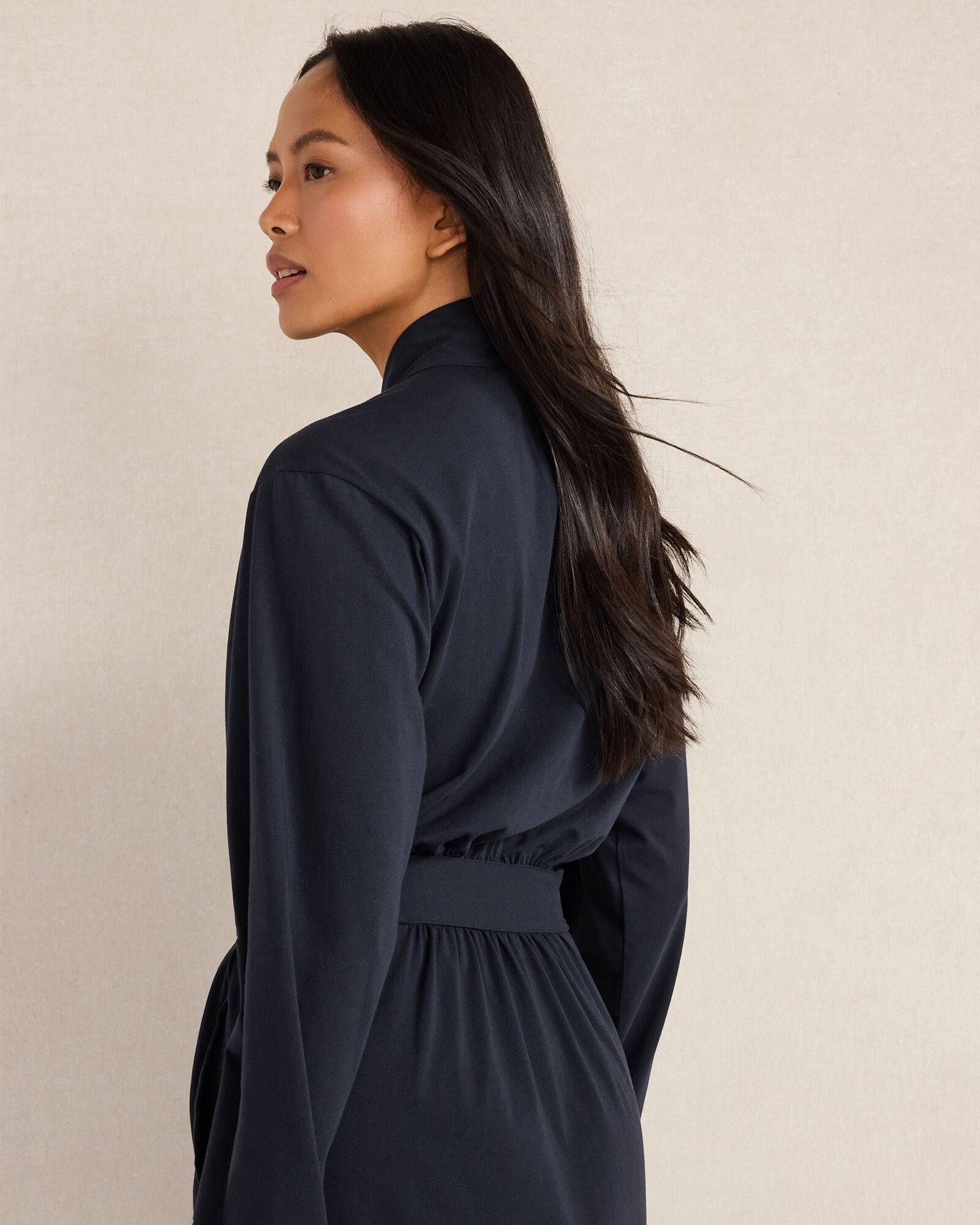GLACIER FROST|NIGHTFALL|PEWTER HEATHER BROS|SALTY GREEN HTHR ORGANIC COTTON JERSEY ROBE | Talbots sale