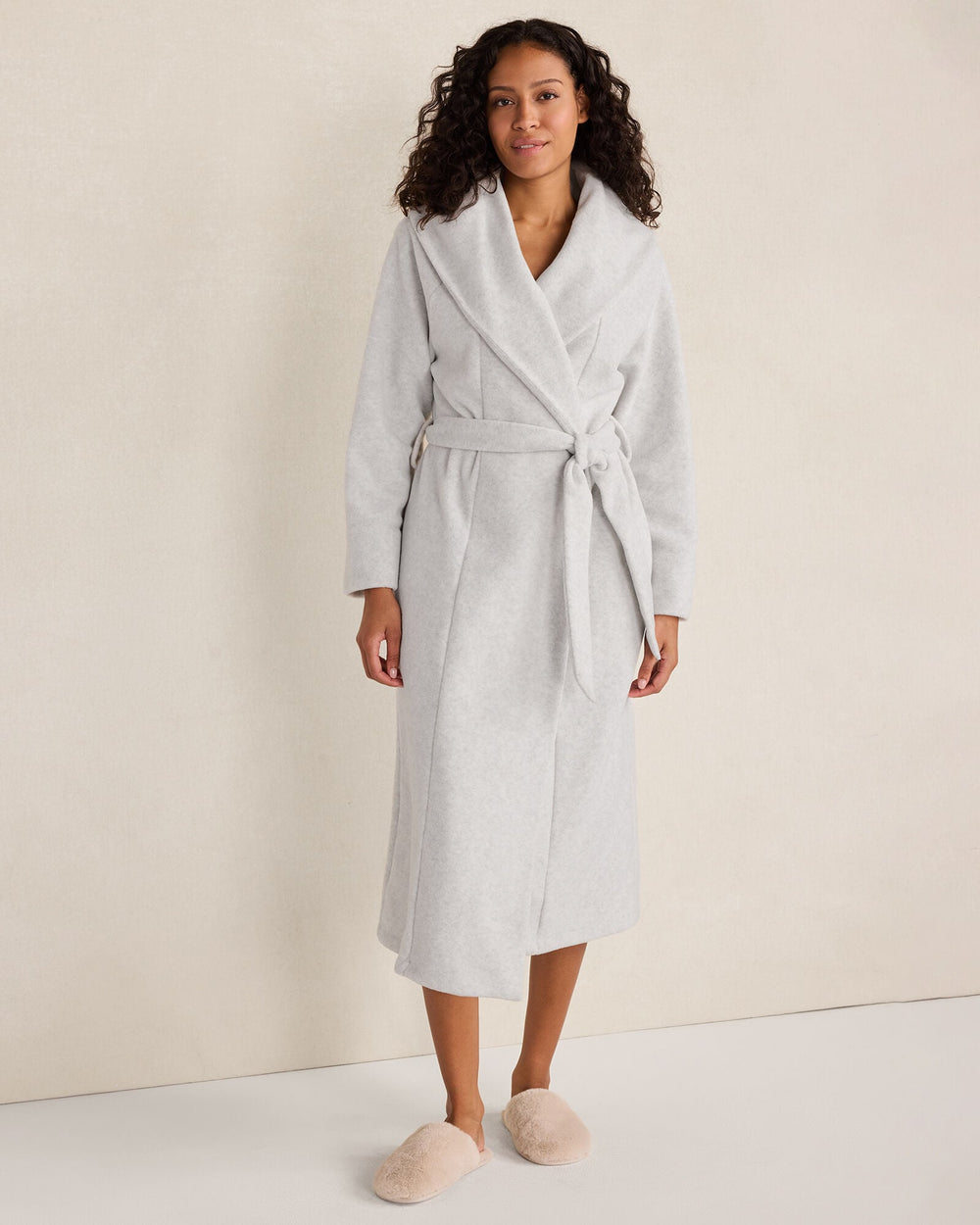 FROST HTHR POLAR FLEECE ROBE | Talbots sale