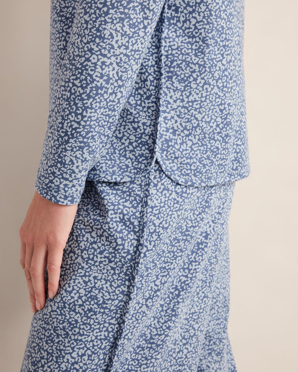 NORTH SEA MULTI ORGANIC COTTON JERSEY ANIMAL PRINT PAJAMA TOP | Talbots near me