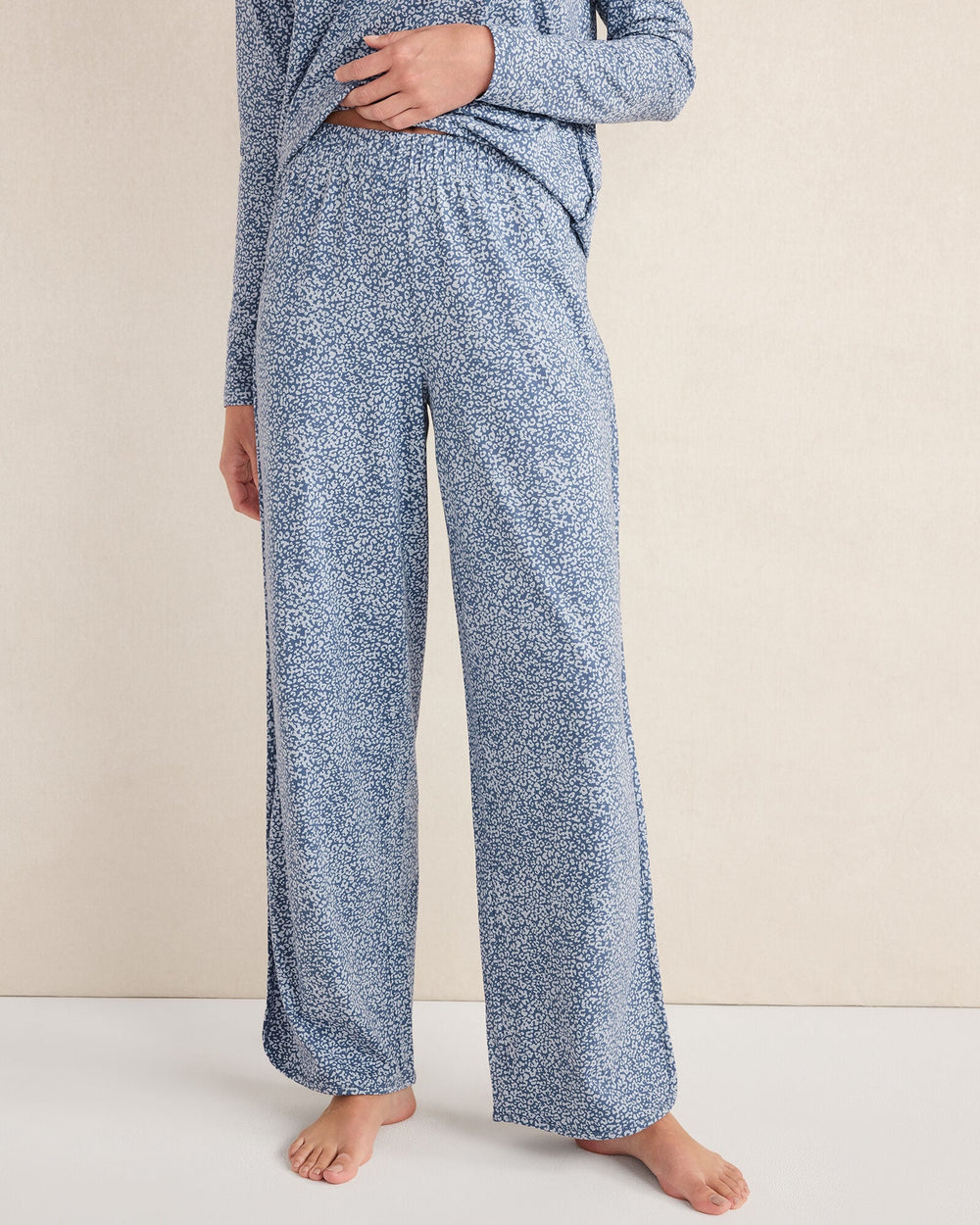 NORTH SEA MULTI ORGANIC COTTON JERSEY ANIMAL PRINT PAJAMA PANTS | Talbots online