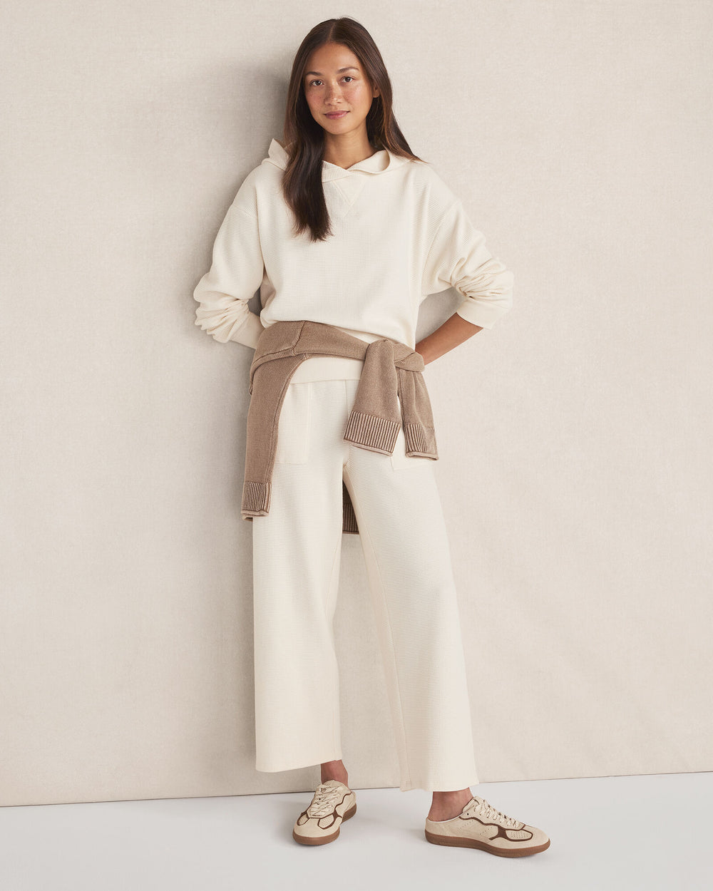 GARMENT DYE NIGHTFALL|GARMENT DYE NORTH SEA|SEEDED UNDYED|GARMENT DYE BRIGHT MAUVE ORGANIC COTTON WAFFLE STRAIGHT LEG PANTS | Talbots outlet