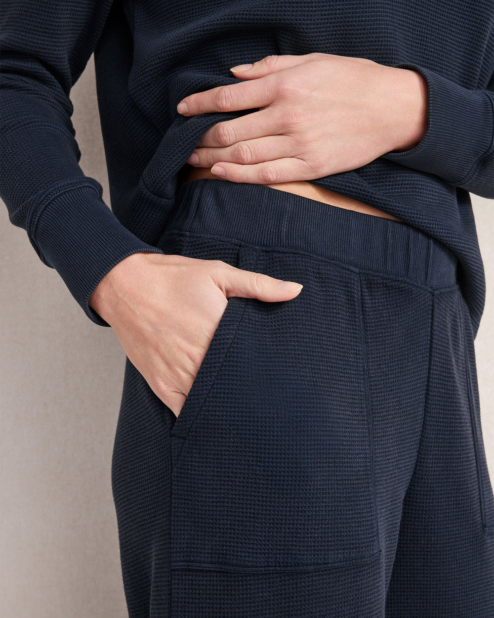 GARMENT DYE NIGHTFALL|GARMENT DYE NORTH SEA|SEEDED UNDYED|GARMENT DYE BRIGHT MAUVE ORGANIC COTTON WAFFLE STRAIGHT LEG PANTS | Talbots outlet