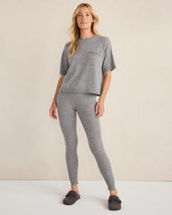 CUMULUS GREY CASHMERE POCKET TEE | Talbots sale