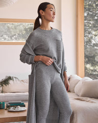 CUMULUS GREY CASHMERE POCKET TEE | Talbots sale