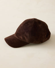 COFFEE BEAN|VACHETTA SUEDE BASEBALL CAP | Talbots discount