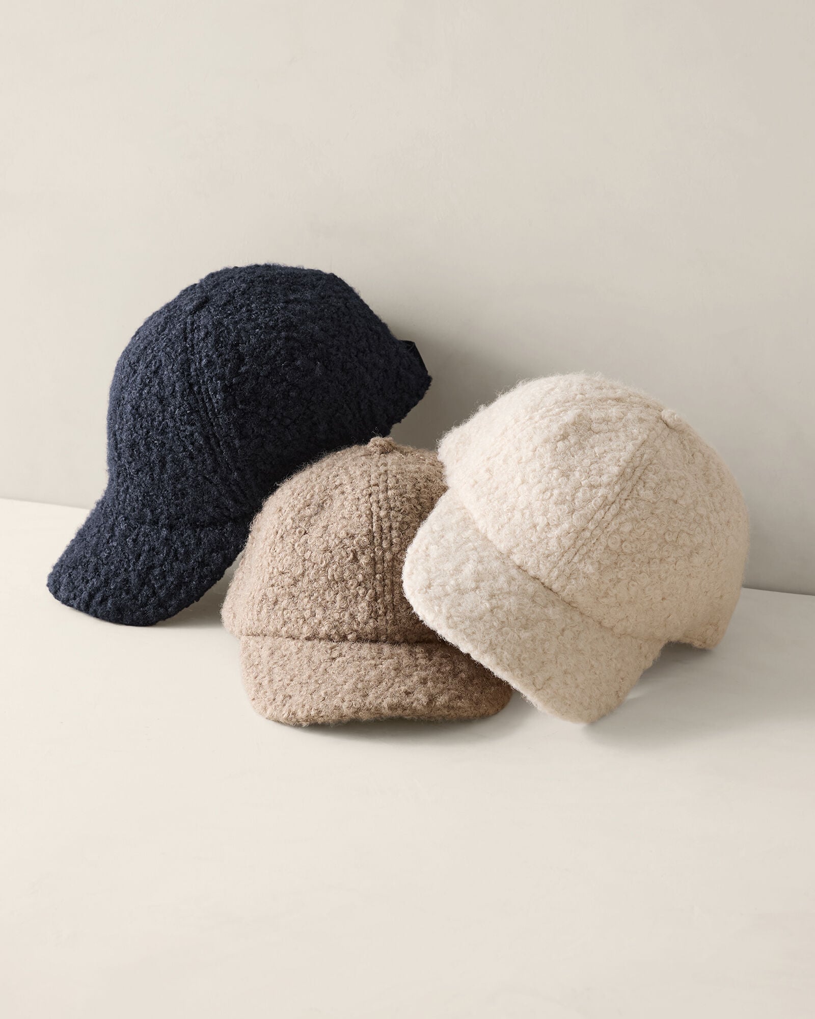 IVORY|NIGHTFALL|TULE FOG BOUCLE BASEBALL CAP | Talbots for sale