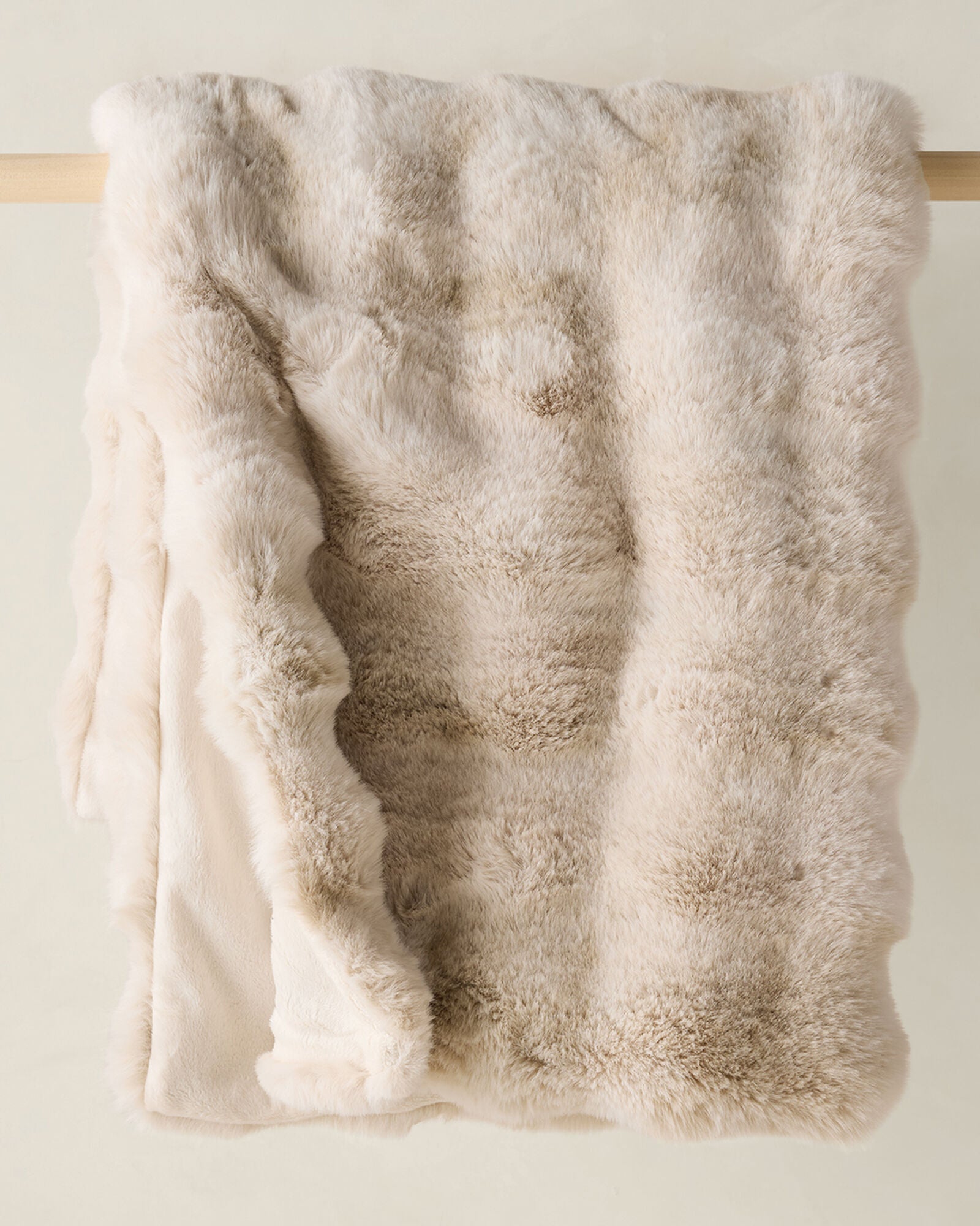 CREAM FAUX FUR PET THROW BLANKET | Talbots for sale
