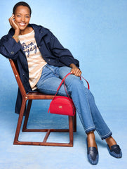 ISLAND SAND/IVORY ENVELOPE NECK TEE - BON VOYAGE | Talbots outlet