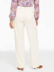 INDIGO|IVORY WIDE LEG POLISHED CREPE PANTS | Talbots near me