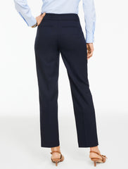 INDIGO BLUE STRAIGHT ANKLE TWILL PANTS | Talbots on sale