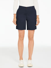 BLACK|INDIGO|SESAME|WHITE RELAXED CHINO SHORTS | Talbots near me