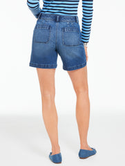 WILEY WASH PATCH POCKET DENIM SHORTS - WILEY WASH | Talbots online